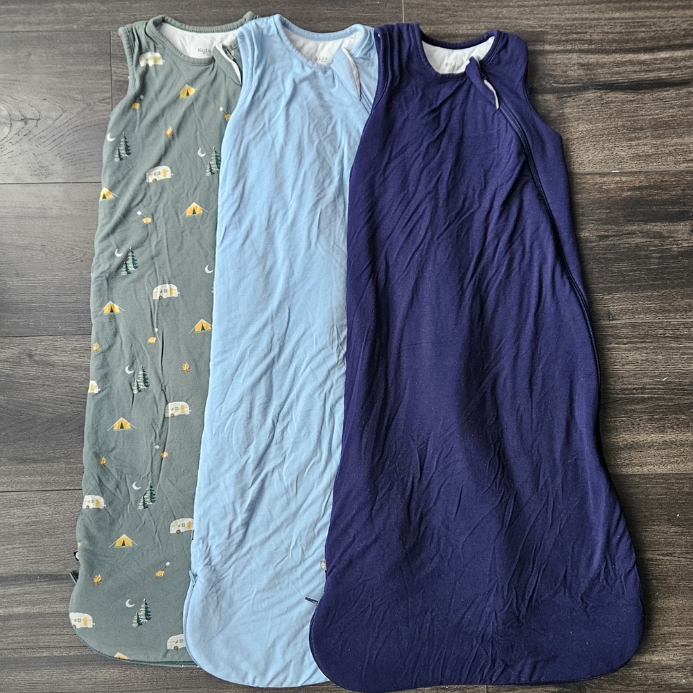 Set of Three Kyte Baby Bamboo Sleep Bags - 1.0 TOG, Size M
